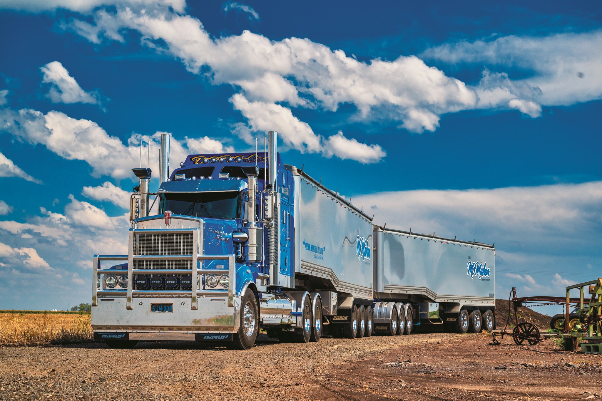 The big blue rig with a cause